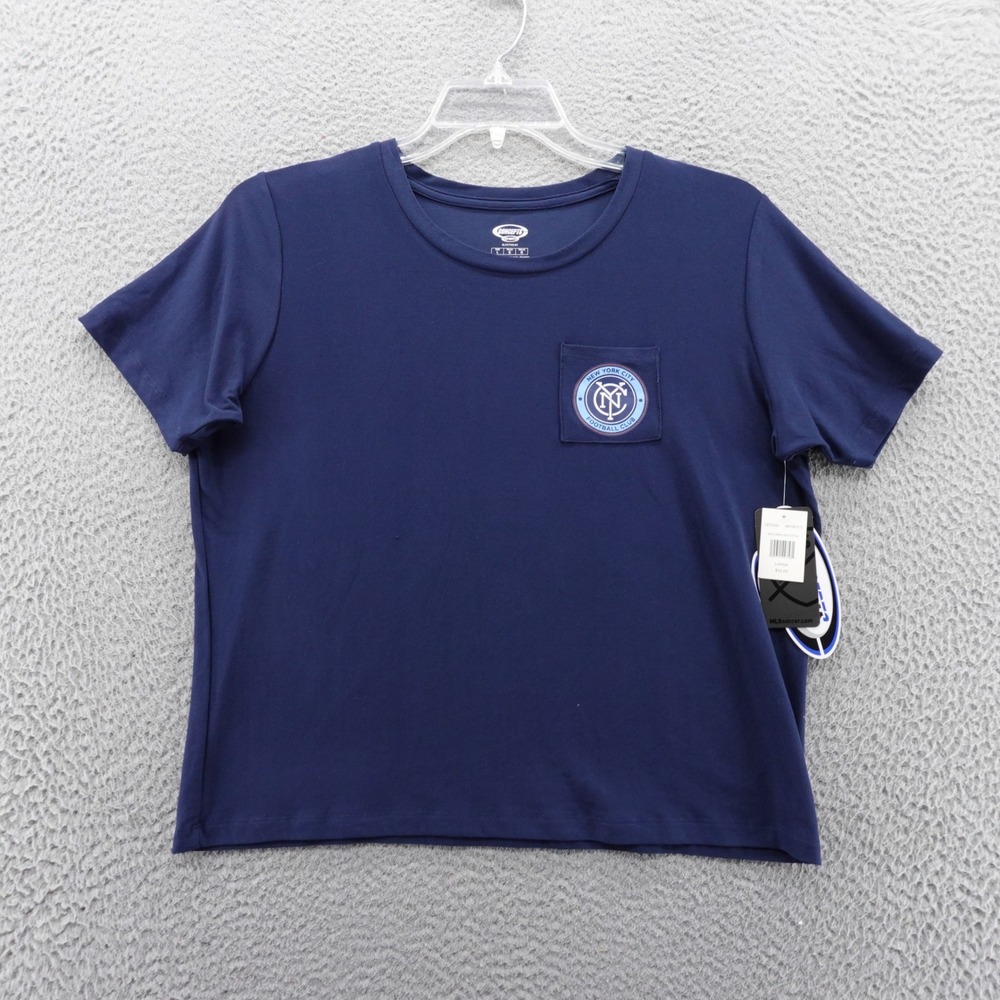 Concepts Sport MLS New York City FC Womens‎ Knit Boxy TShirt Large NWT